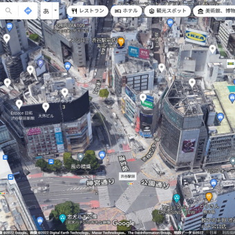 Google Maps 渋谷駅前